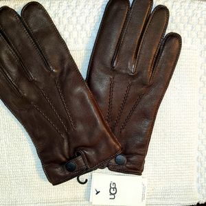 NWT UGG MEN'S LEATHER GLOVES